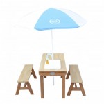 Masuta picnic cu bancute copii Dennis- Spatiu de joaca Linda pentru Gradina - Masa multifunctionala gradina din lemn cu bucatarie de joaca cu apa si nisip Axi Masuta picnic cu bancute copii Dennis- Spatiu de joaca Linda pentru Gradina - Masa multifunctionala gradina din lemn cu bucatarie de joaca cu apa si nisip Axi